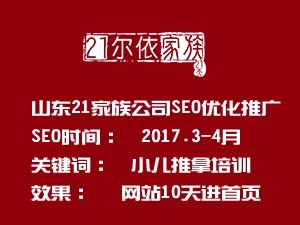 山东21家族官网SEO优化推广